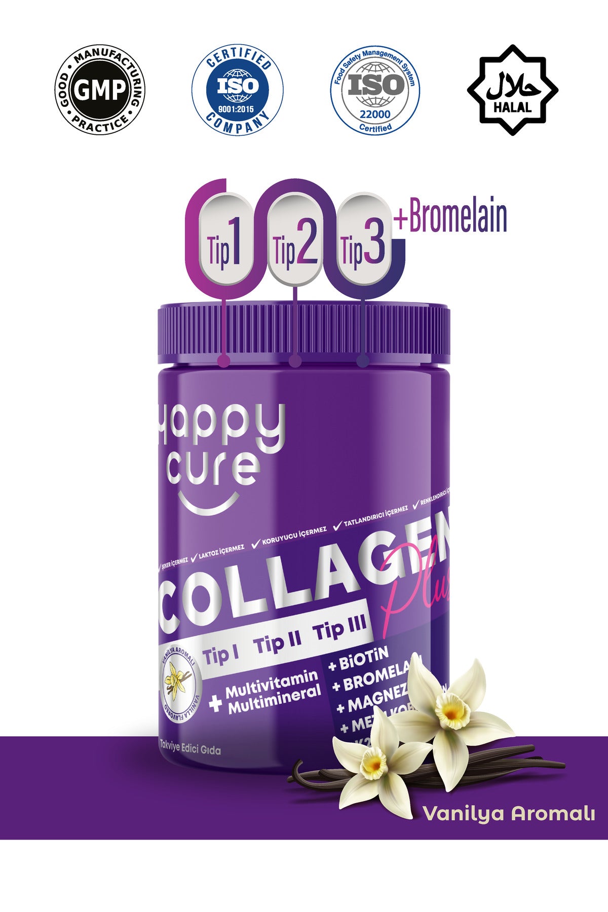 Happy Cure Collagen Plus 300 gr Toz Kolajen
