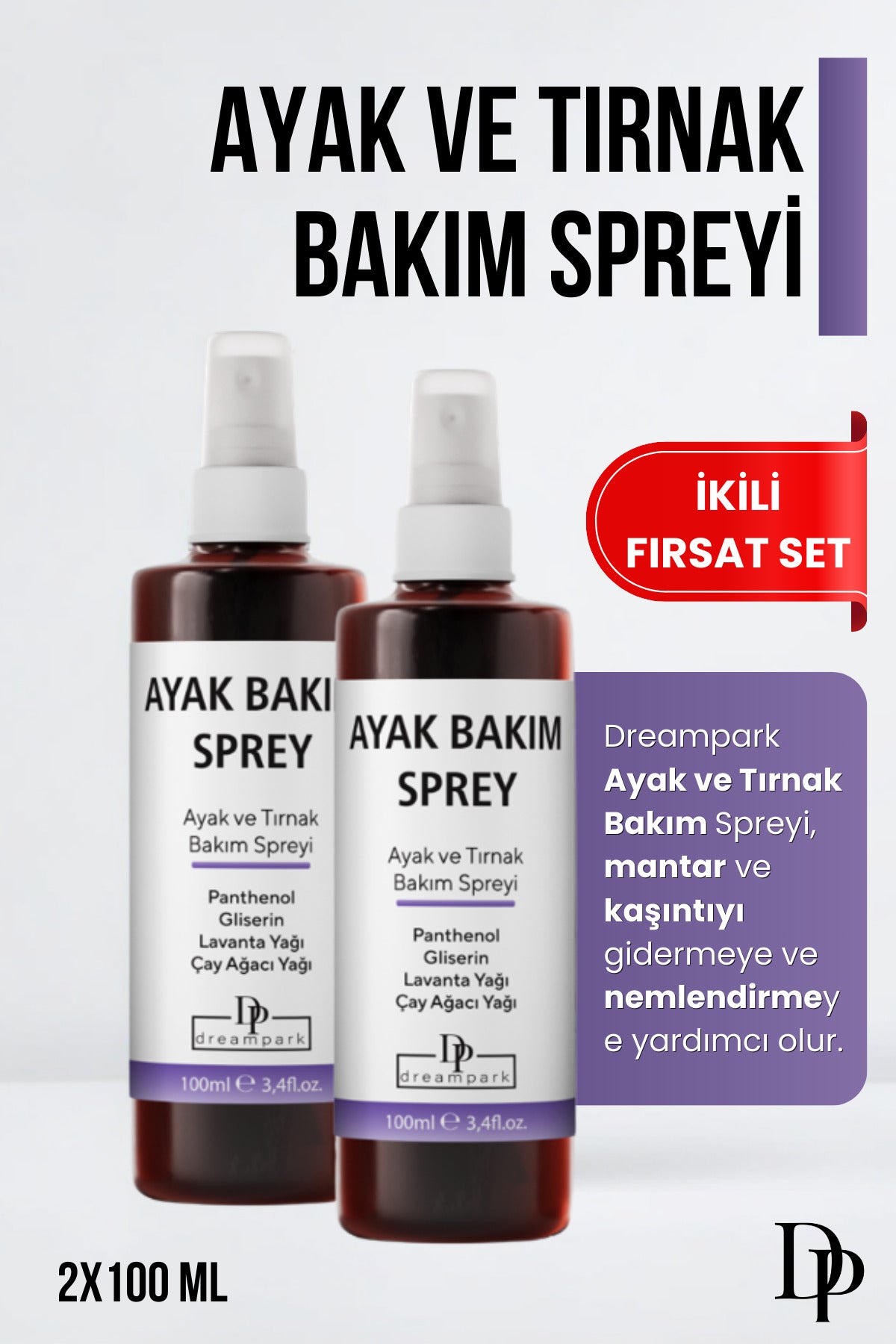 Ayak ve Tırnak Bakım Spreyi ikili paket