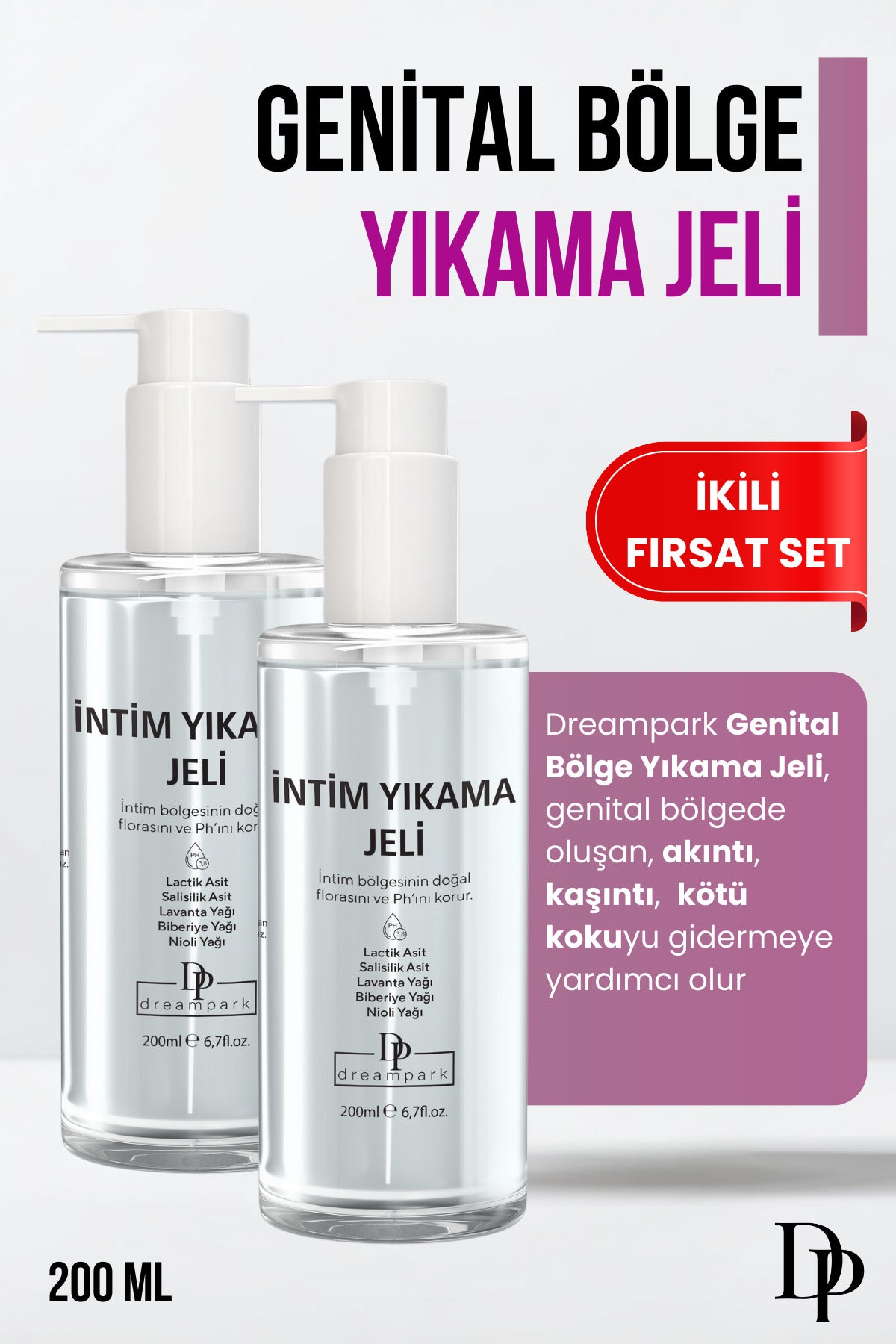 pH Dengeli İntim Yıkama Jeli ikili paket