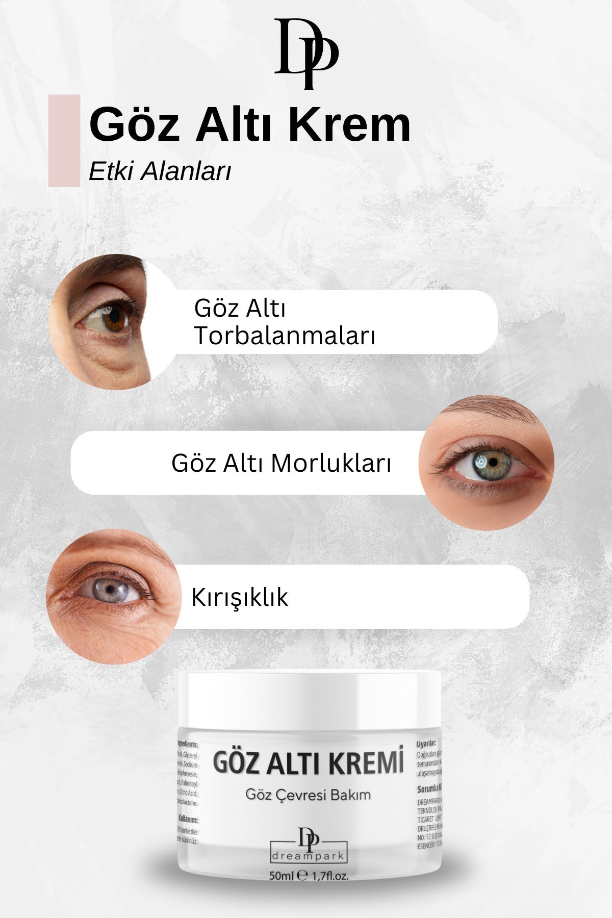 Kafein Destekli Göz Altı Bakım Kremi ikili paket