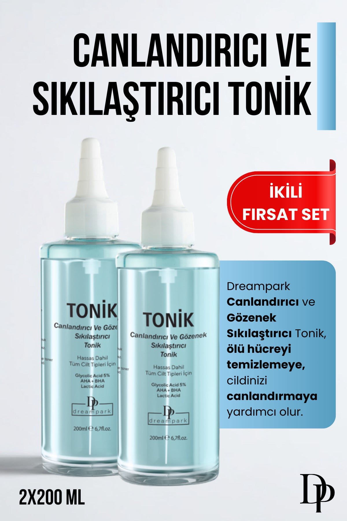 Glikolik Asit Tonik ikili paket