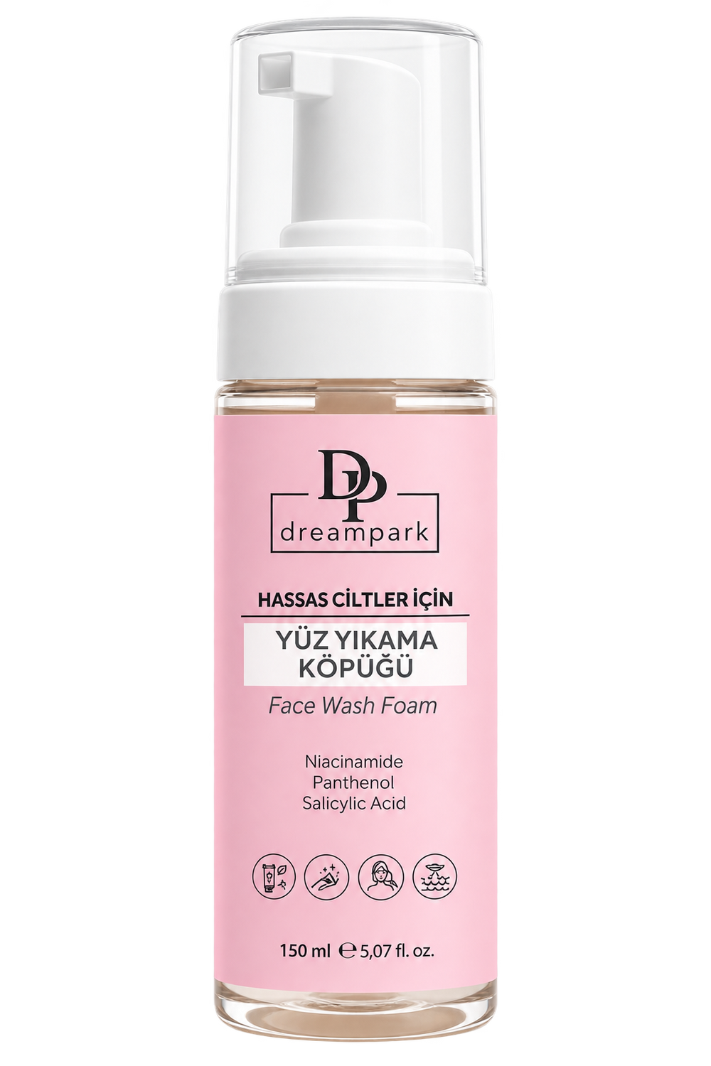 Hassas Ciltler İçin Gözenek Temizleme, Arındırıcı, Temizleyici, Yüz Yıkama Köpüğü 150 ml