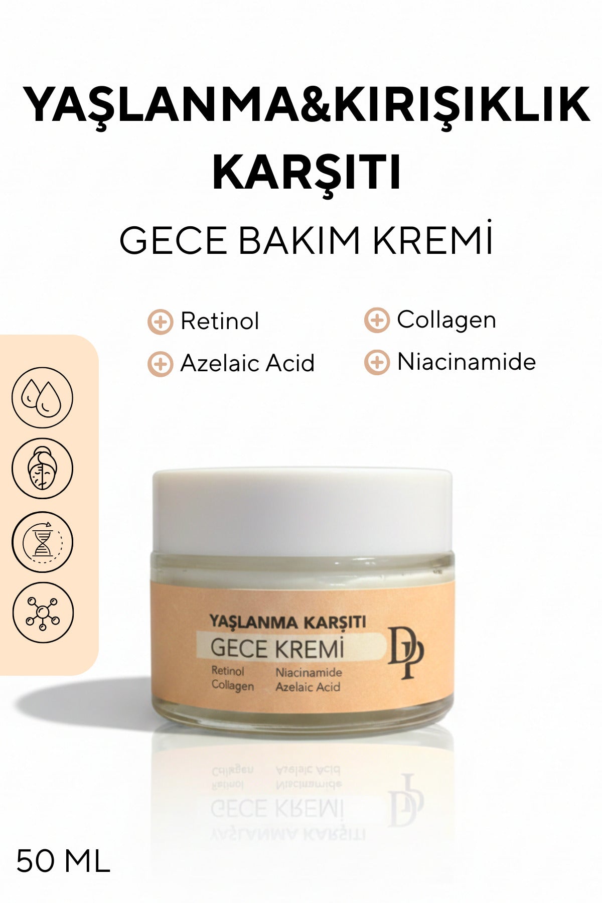Retinol Kolajen Gece Bakım Kremi 50 ml