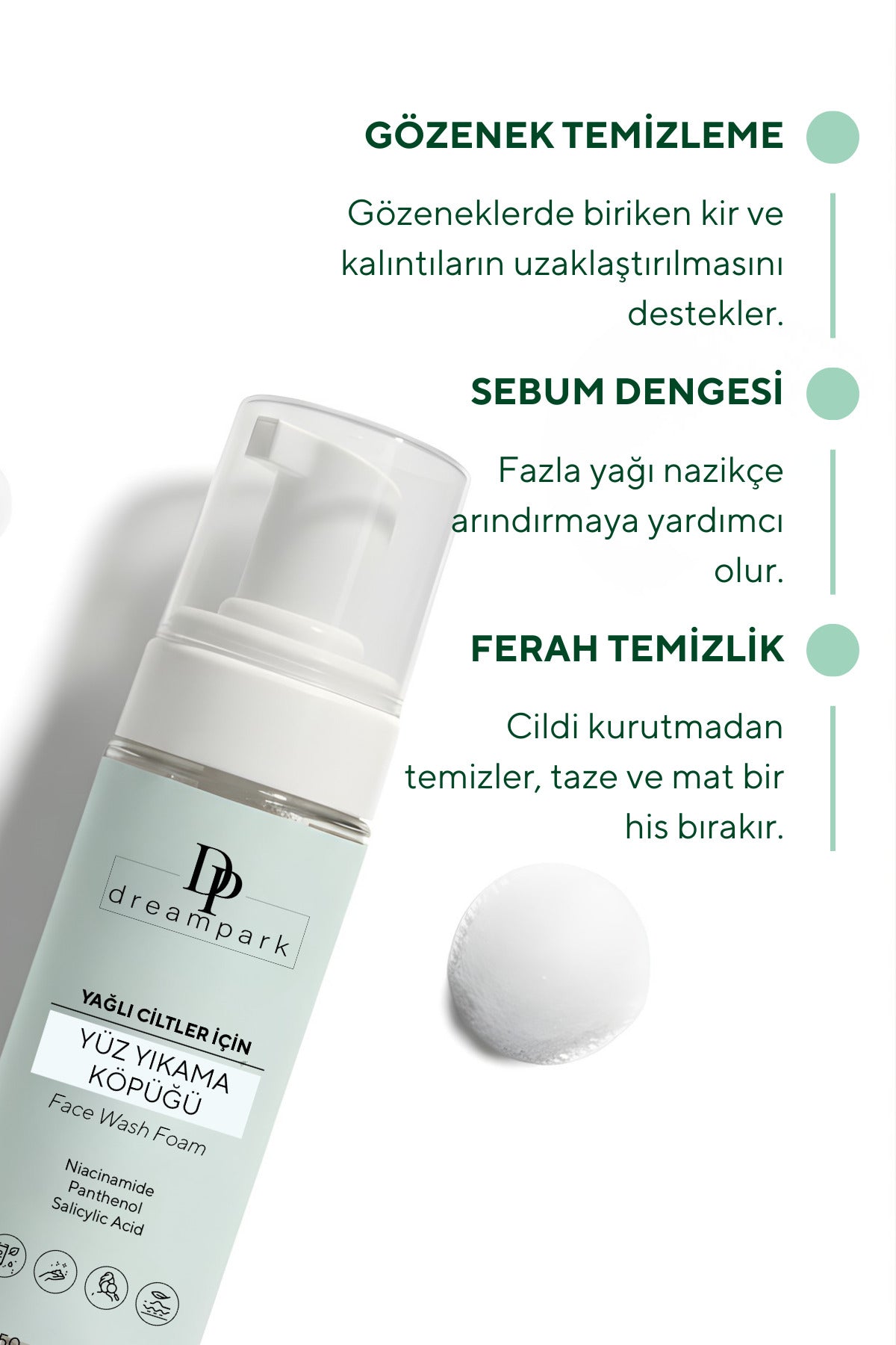 Yağlı Ciltler İçin Yüz Yıkama Köpüğü 150 ml