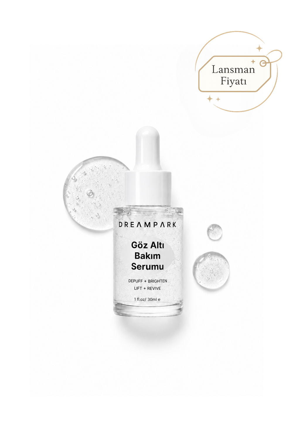 Göz Altı Bakım Serumu – Kafein & Peptit, Morluk ve Şişkinlik Karşıtı 30 ml