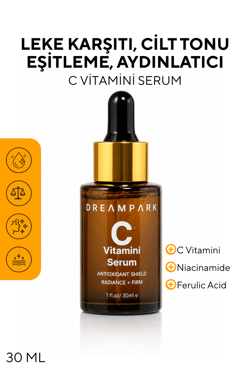 Alpha Arbutin & Niacinamide Serum – Leke Görünümü Karşıtı, Cilt Tonu Eşitleyici 30 ml